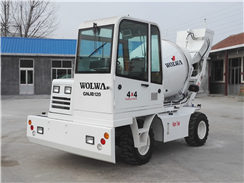 沃爾華集團2臺混凝土自動上料車順利出口法國