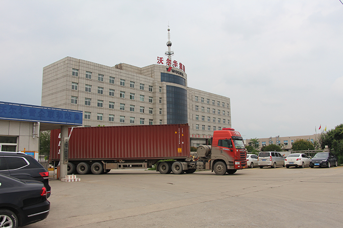 沃爾華集團一批新款輪式挖掘機出口東南亞