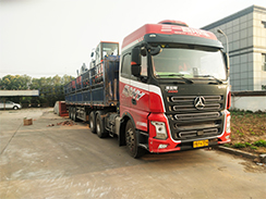 沃爾華集團新款輪式挖掘機批量發往華北地區